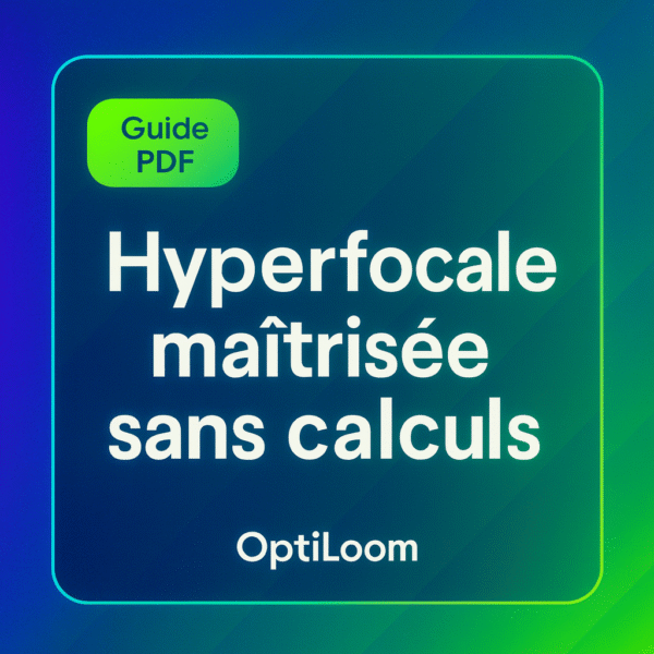 Hyperfocale maîtrisée sans calculs