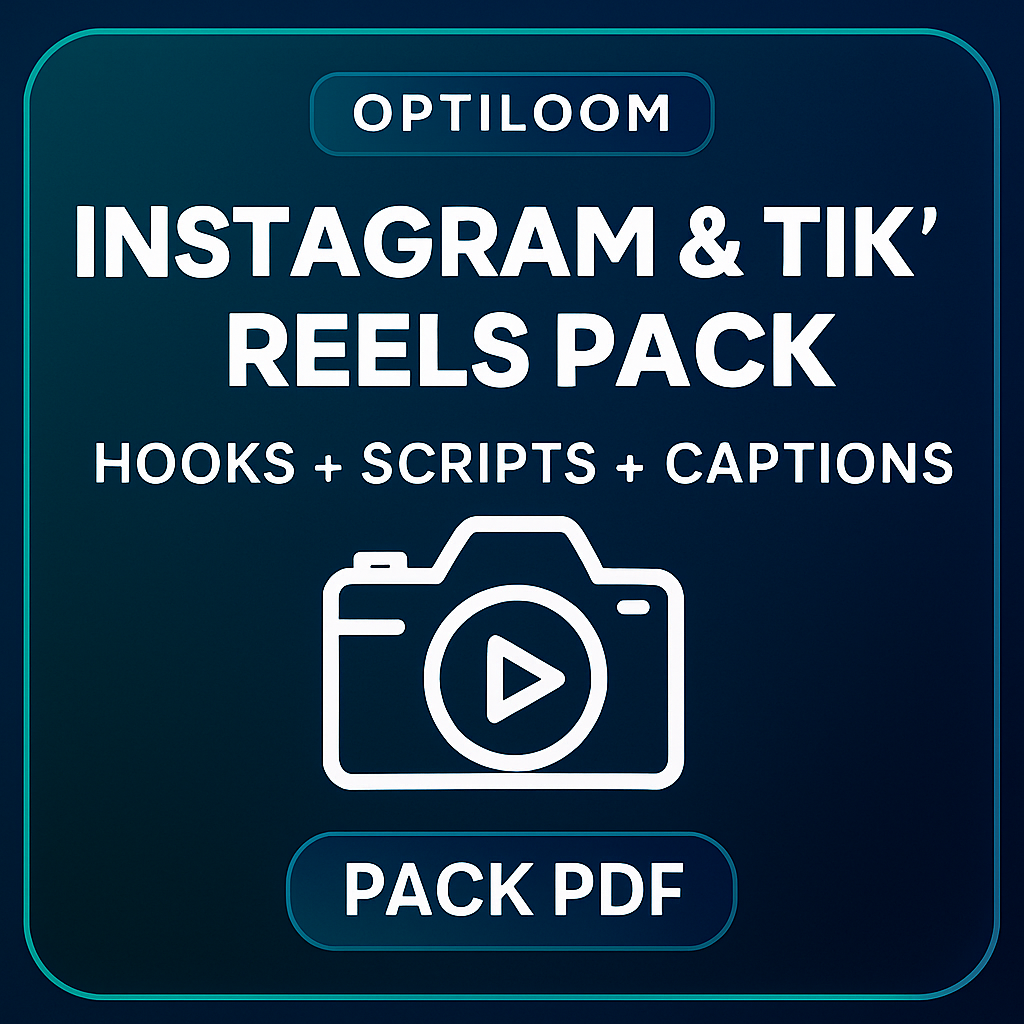 Pack Prompts IA — Instagram & TikTok Reels